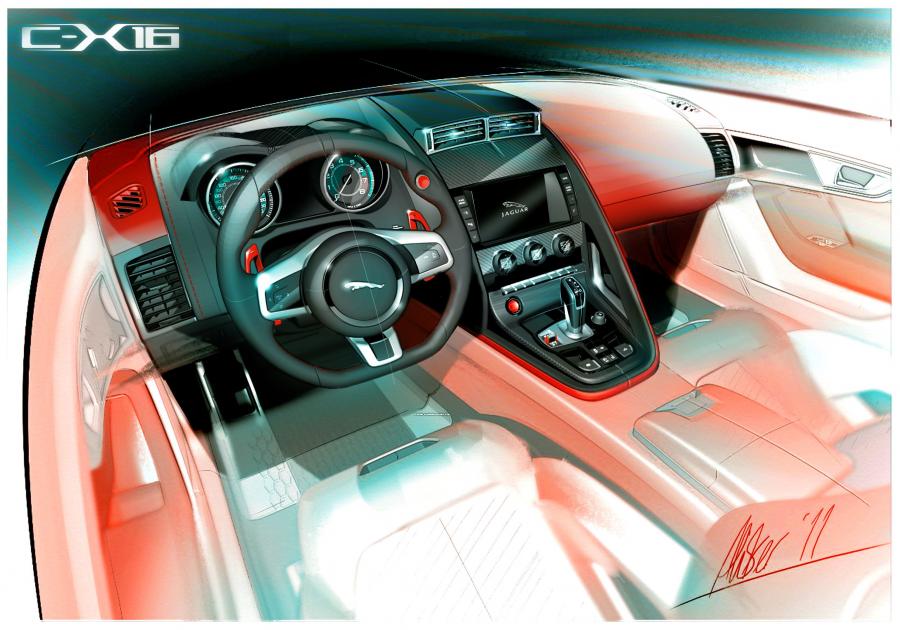 Эскиз Jaguar C-X16 Concept 2011 года  (фото 19 из 65)